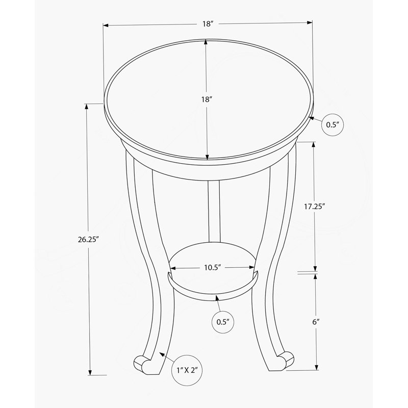 Table d'appoint, 2 niveaux, chambre à coucher, bout, lampe, table de chevet, ronde, table d'appoint, placage brun, traditionnel
