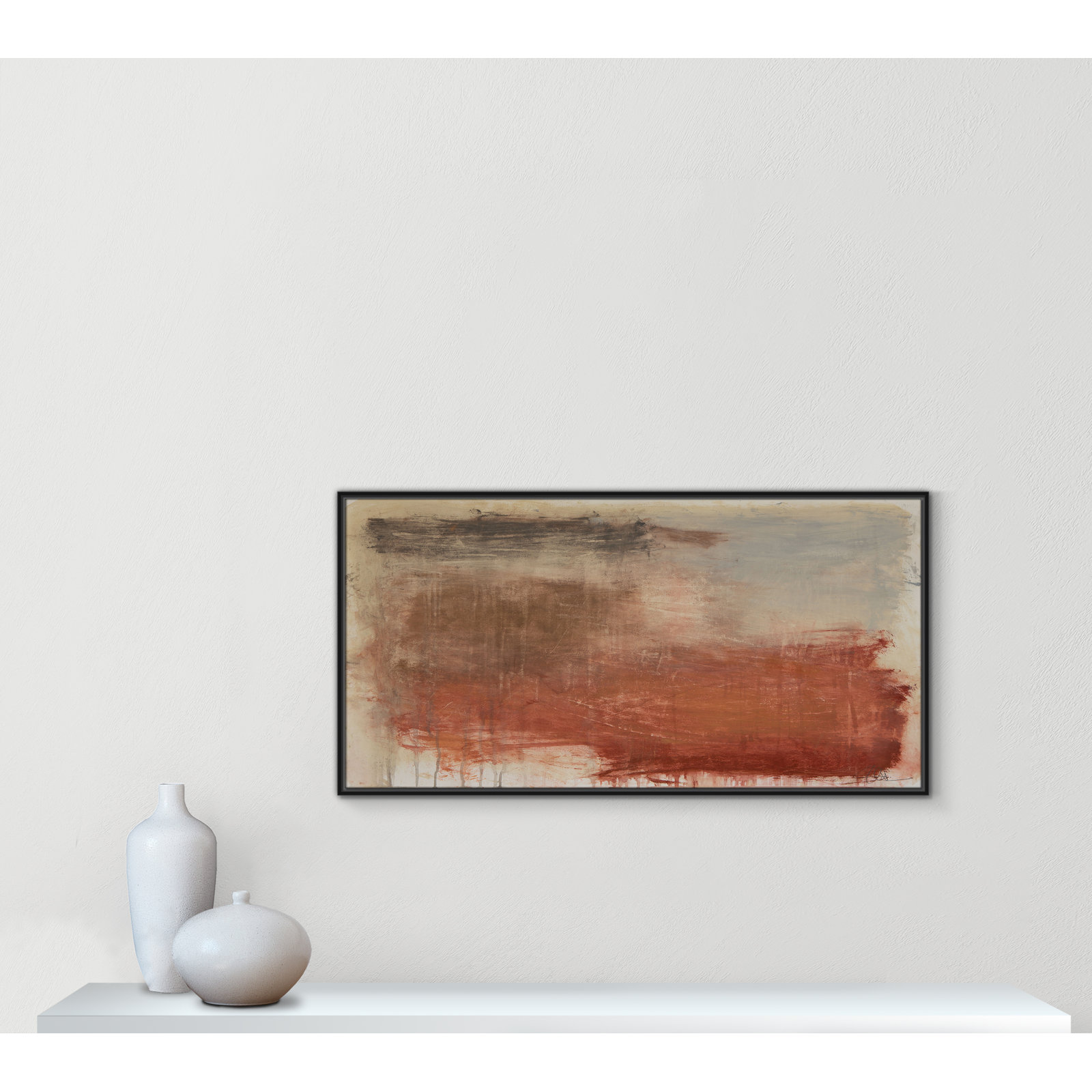 Colin "Autumn Over The Riviera" Print, 25.5" H x 49.5" W, Black