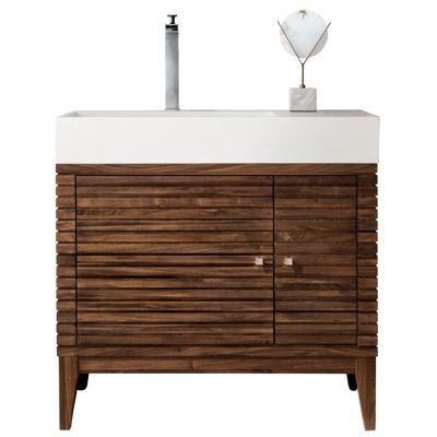 Linear 36'' W Single Bathroom Vanity Base
