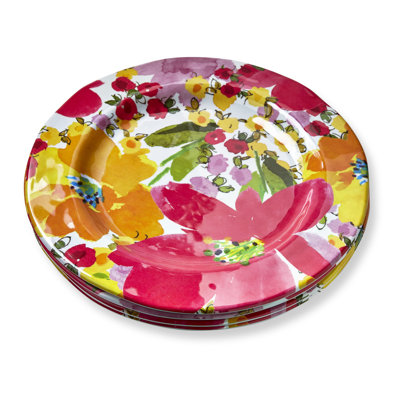 Springtime Floral Mel Dinner Plt S/4