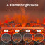 Poêle-cheminée électrique autoportant à trois faces de 21 pouces avec effet de flamme 3D et télécommande