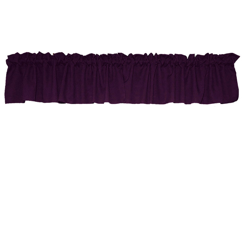 Cantonnière sur mesure l 58 po Pastorella, Prune, L 58 po x L 16 po
