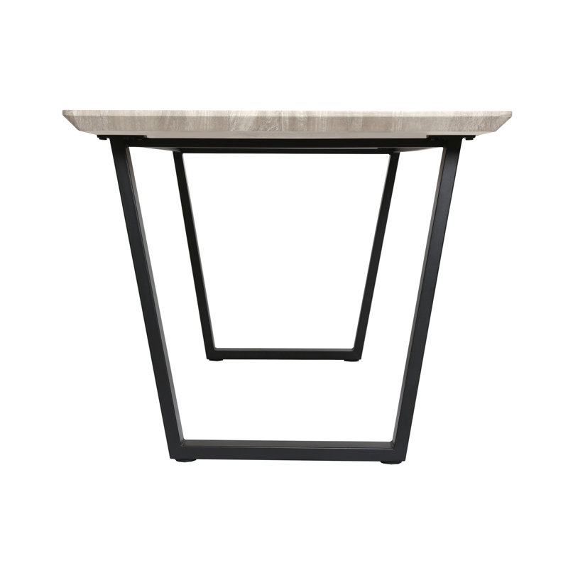 Asfand 4 - Person Dining Set, Light Grey, Brown