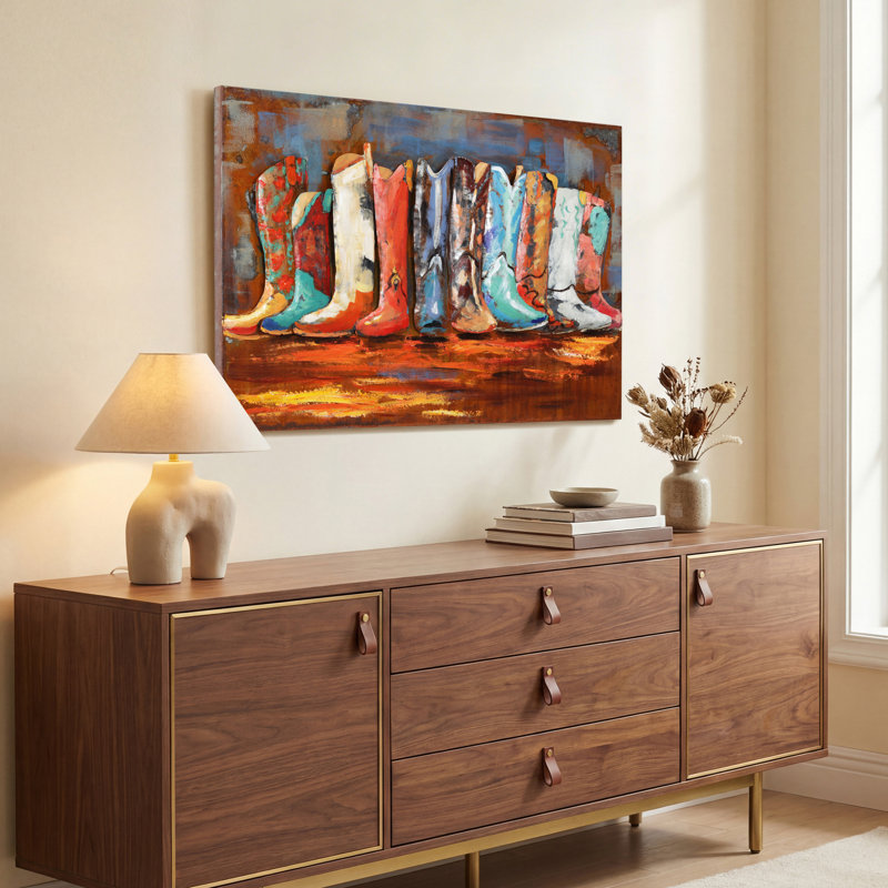 Unframed Painting on Metal