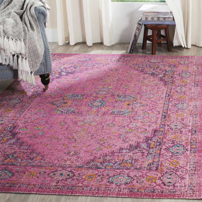 Zariyah Oriental Hand Woven Area Rug, Rectangle 201 x 274 cm