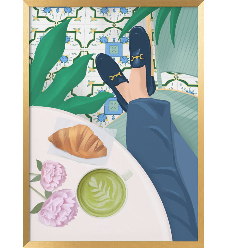 Cafe Print by Petra Lizde, 40" H x 30" W