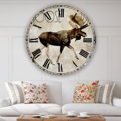 Horloge murale Moose Lodge 2
