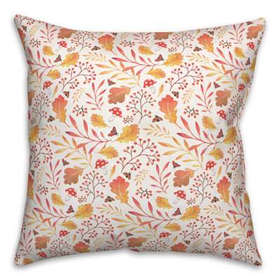 Floral Reversible Throw Pillow