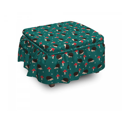 Box Cushion Ottoman Slipcover