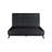Dornan King or Queen Platform Bed Frame in Black Brushed Finish and Oak Wood-269157082