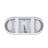 59" Freestanding Acrylic Bathtub with Chrome Drain, Contemporary Design