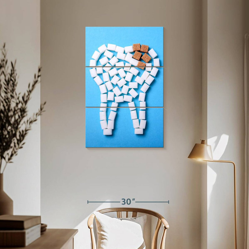 Alcaraz Sugar Tooth Decay, H 57 po x l 36 po
