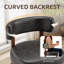 Chaise d'appoint rembourrée en similicuir-670082512