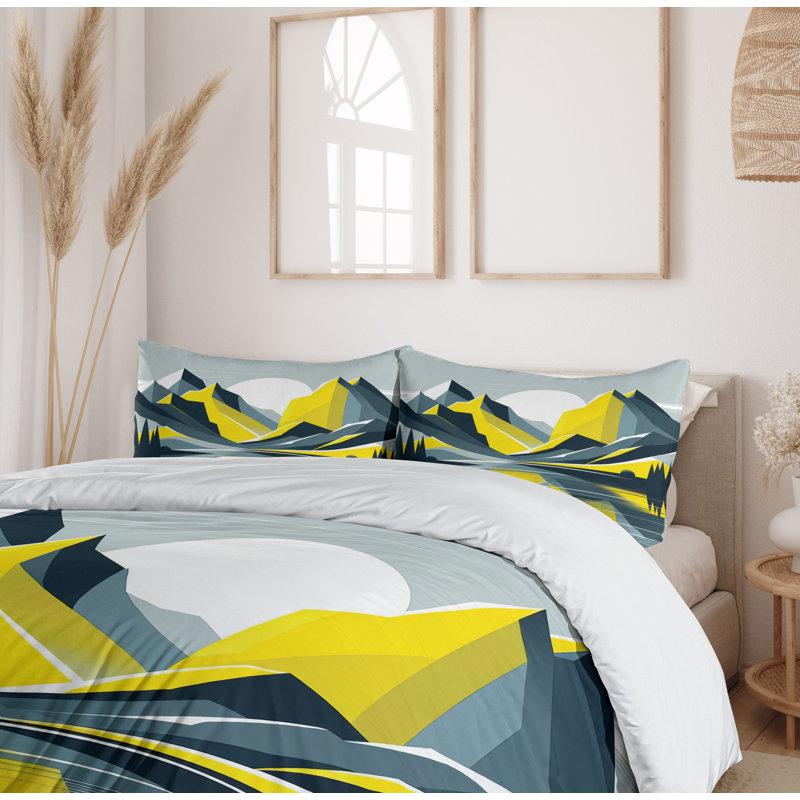 Lake Duvet Cover, California King Duvet Cover + 2 Standard Shams