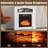 Deneise 31.69'' W Electric Fireplace with Mantel-774187316