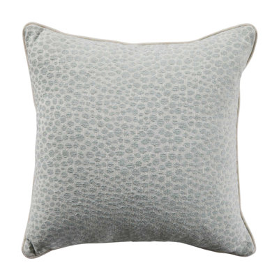 Dots Chambray Outdoor Throw Pillow