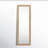 Miroir de plancher en pierre de travertin de 72 pouces Halofax - Élégance naturelle dans un ton de travertin subtil