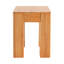 Table d'appoint carrée en bois de pin massif naturel sculpté cannelé avec plateau en éléphant et table de bout pour le salon, la chambre et le petit espace
