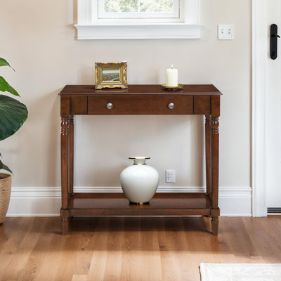 Mayall 31.50" No Tools 1 Drawer Entryway Table with Shelf