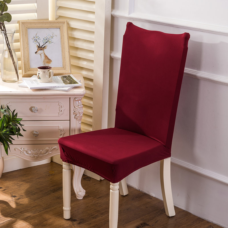 Cotton Box Cushion Armchair Slipcover, Red