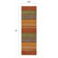 Brushstroke Striped Handmade Tufted Wool Red/Orange/Green Area Rug-10713548