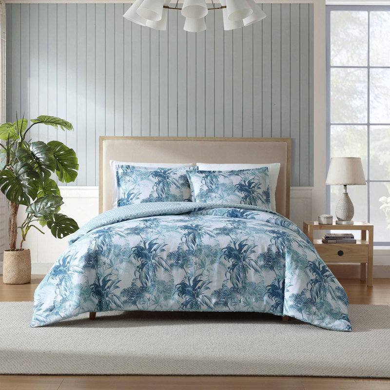 Ensemble d'édredon réversible en coton Tommy Bahama, Grand édredon + 2 taies décoratives standard