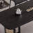 Black Rectangular Solid Wood Dining Table-108221549