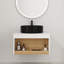 Ensemble de meuble-lavabo flottant 24 po - Conception murale peu encombrante avec lavabo vasque-744757349