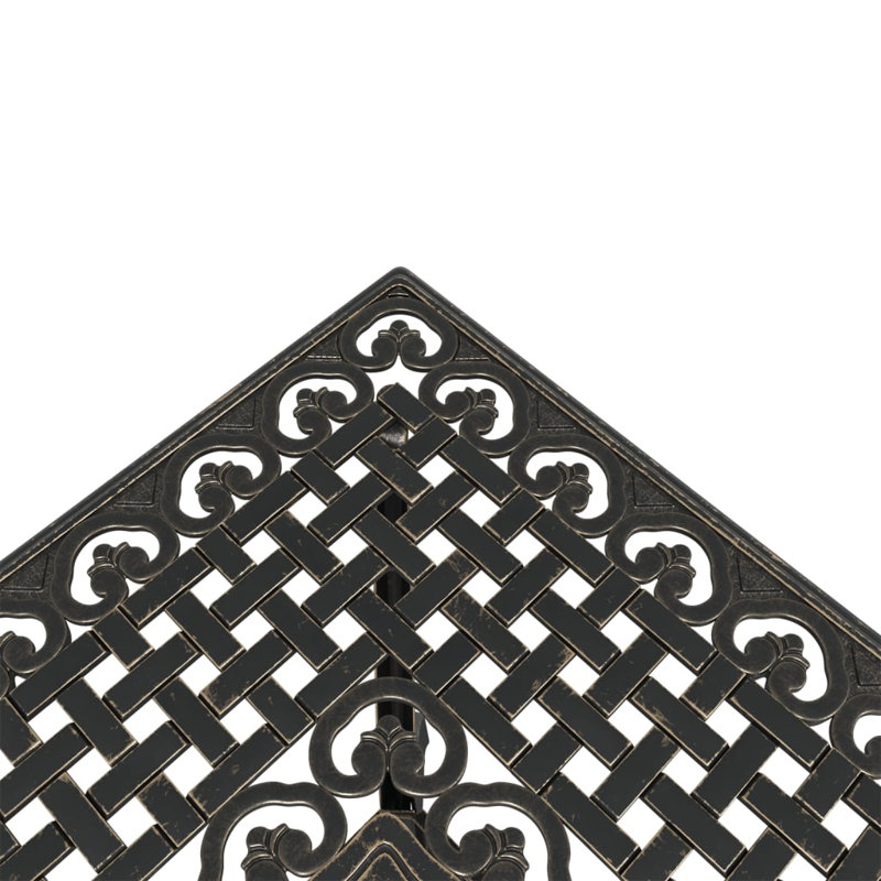 3 Piece Bistro Set Cast Aluminium, Bronze