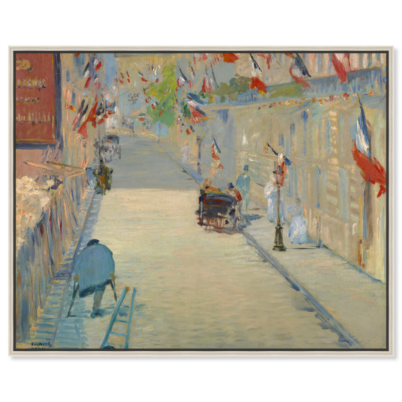 «The Rue Mosnier» par Hokku Designs, Cadre argenté, H 17 po x l 21 po