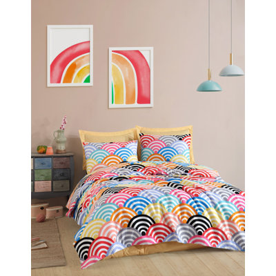 Ensemble luxueux à double piqué 100% coton, comprenant 1 drap plat (86 x 94) et 2 taies d'oreiller (20 x 28) | 200 g / m², 142 fils, doux et respirant | Lavable à la machine à 30 ° C, parfait pour les chambres confortables