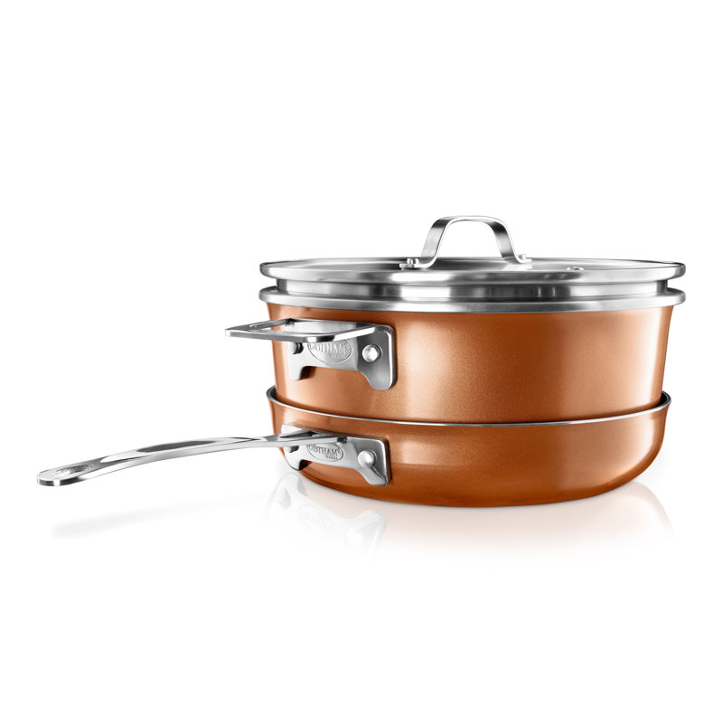 Gotham Steel Non Stick Stackable 3pc Set