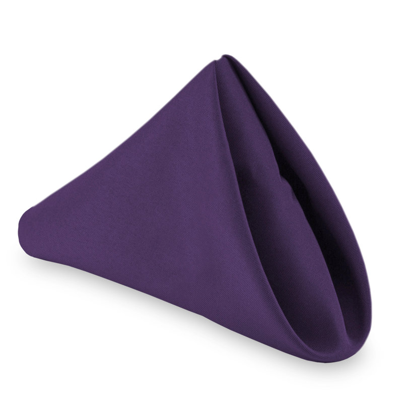 Polyester Square Napkin, Purple