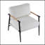 Fauteuil de style Mid-Century moderne avec coussins profonds et accoudoirs larges pour diverses pièces-1358390879