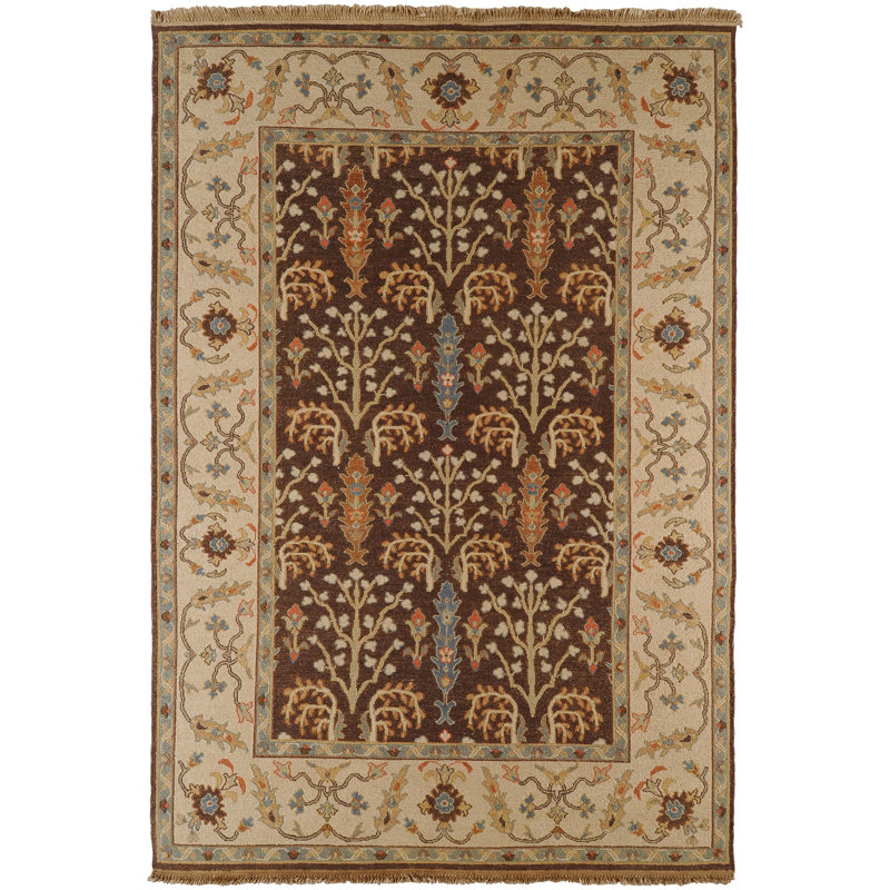 Rupert Wool Oriental Indoor Rug, Rectangle 10' x 14'