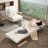 Folding Sofa Bed 3-In-1 Convertible Chair - 5-Position Adjustable Backrest With Pillow, Space-Saving Sleeper-211372576-211372582