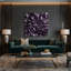 «Abstract Florals 29», art mural sur toile mauve-804178632