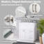 Morden 30 po Meuble-lavabo autoportant blanc avec lavabo en résine