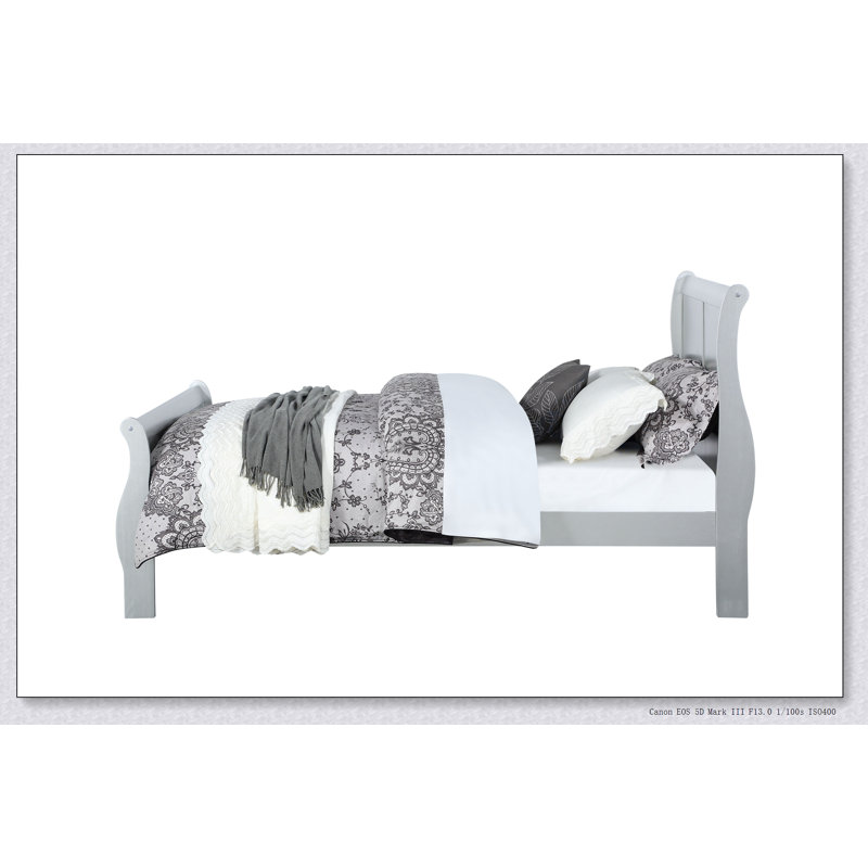 Lit platine, Gris, Lit simple