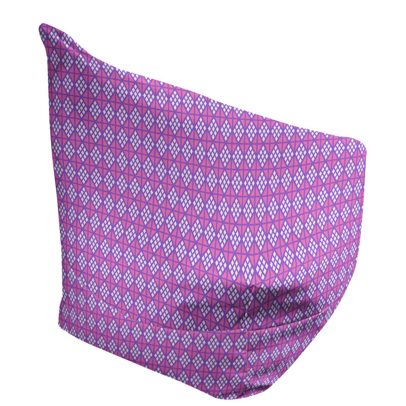 Fauteuil à billes standard & Leffel, Pas de bourre, Mauve / rose, H 86 po x L 2 po x P 43 po