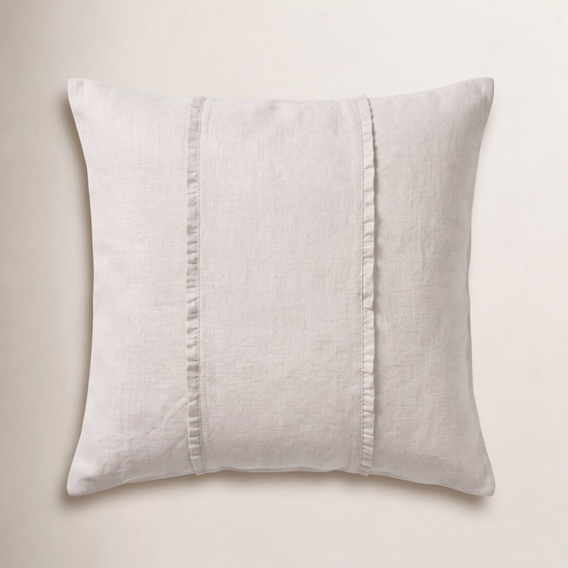 Hampton Linen Sham, Cream, Euro