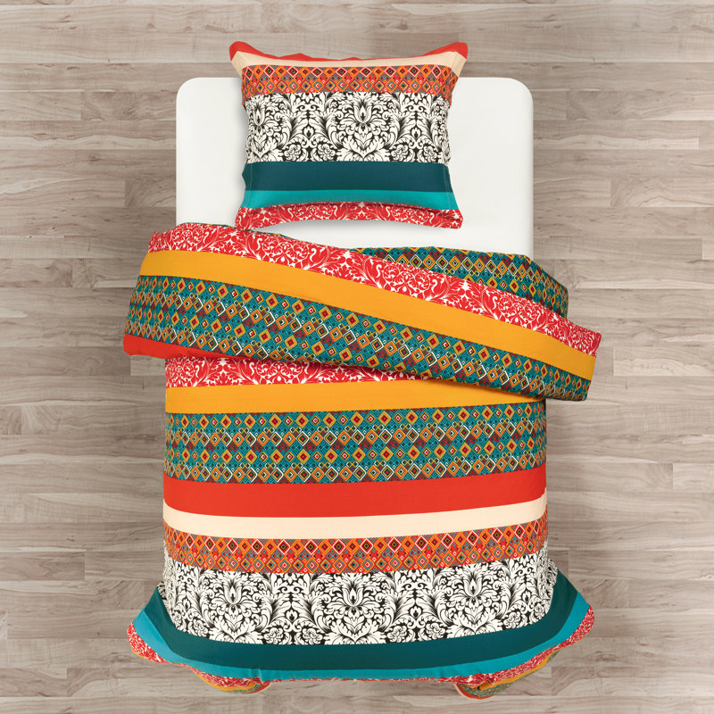 Reversible Duvet Cover Set, Twin-XL Duvet Cover + 1 Shams