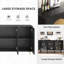 Buffet 56 "à 3 portes avec porte en rotin