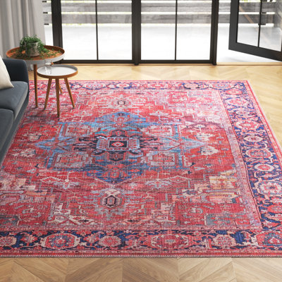 Tapis oriental rouille / bleu Haigh