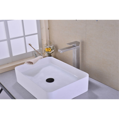 Contemporary Bathroom Sink Tap In Brushed Nickel - Construction For Long Service Life Lavatory And To Exposure