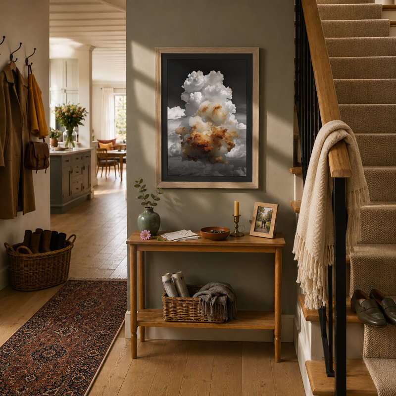 Catastrophic Blast Modern - Framed Print, Oak, A4 - 29.7 x 21.0 cm