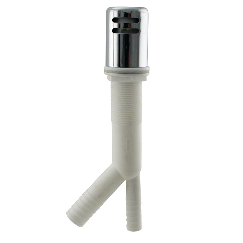 Jupe en laiton massif 1-3 - 4 po x 2-3 / 4 po avec jupe, Chrome poli