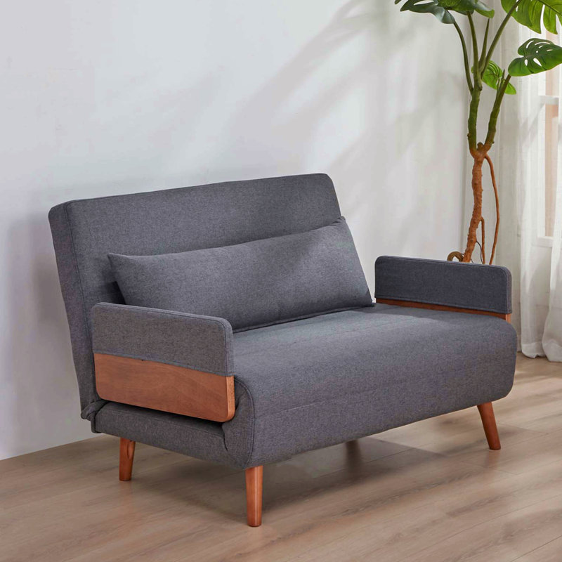 Canapé-lit pliant Loveseat, Gris