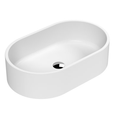 Nuie Vessels 565mm L x 350mm W Vitreous China Oval Sink