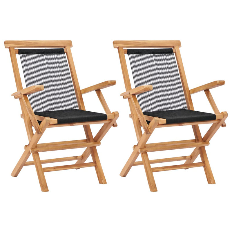 Dahlin Polyester Rope Folding Chair Set
